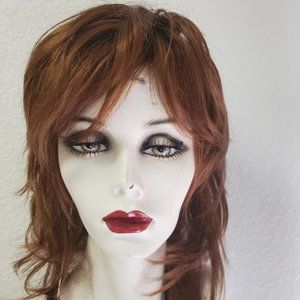 new hair wig. Monofillament. Color: russet